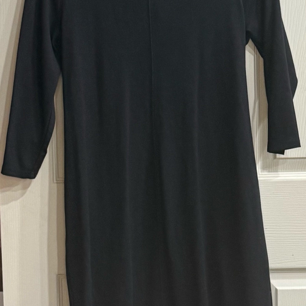 Ralph Lauren Black Sheath Dress Long Sleeve Crew Neck